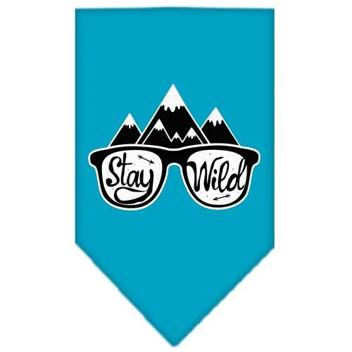 Dog Bandana Screen Printed, "Stay Wild" - Image 2
