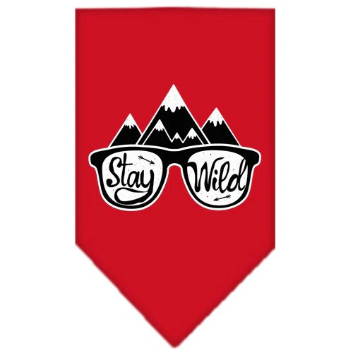 Dog Bandana Screen Printed, "Stay Wild" - Image 5