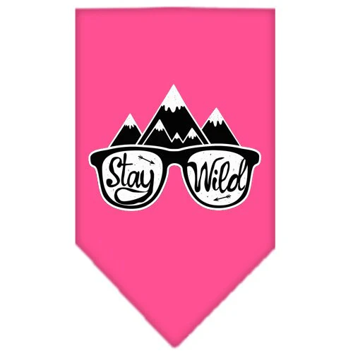 Dog Bandana Screen Printed, "Stay Wild" - Image 8