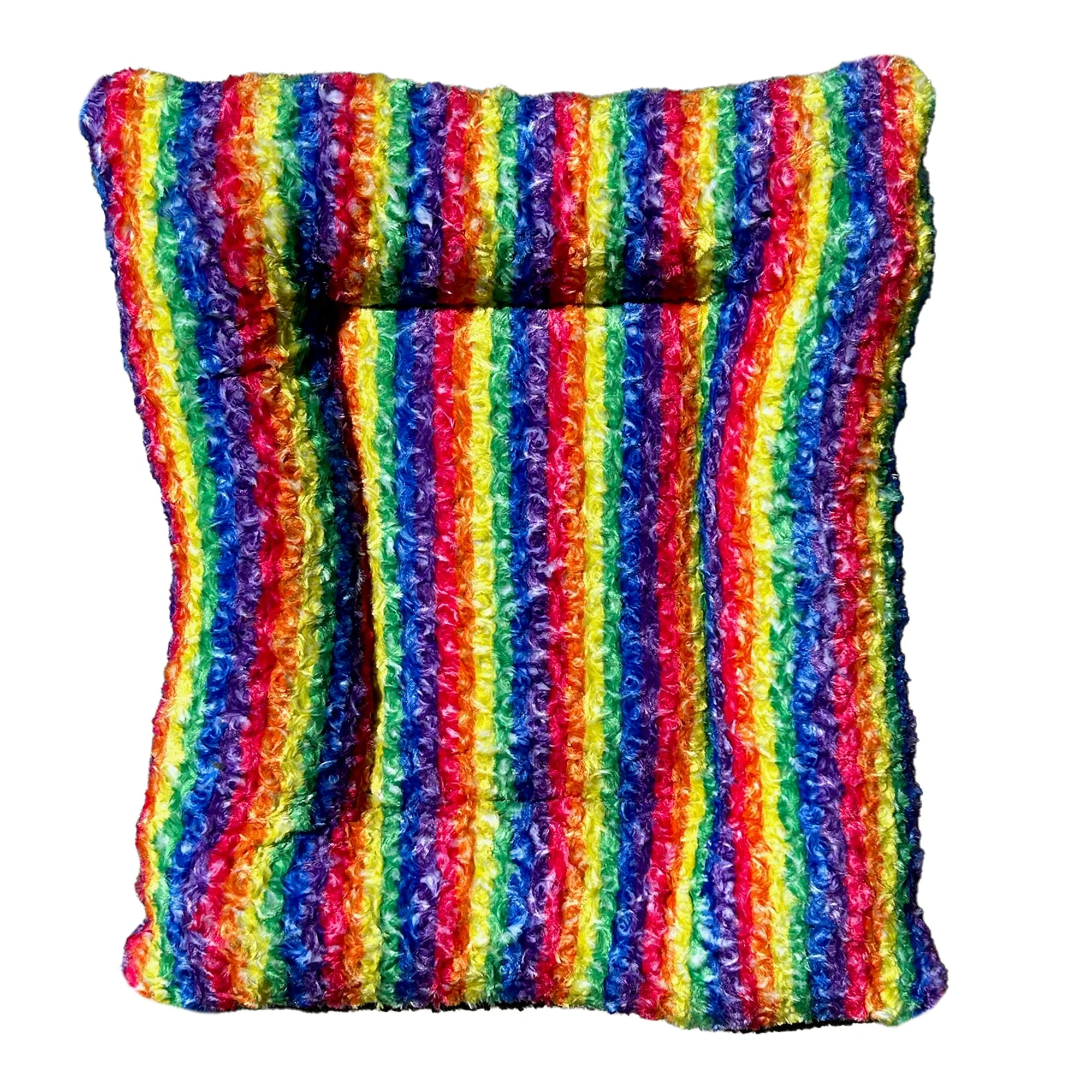 Dog Bed Rectangle Bolster Furvana Rainbow Cloud - Image 2