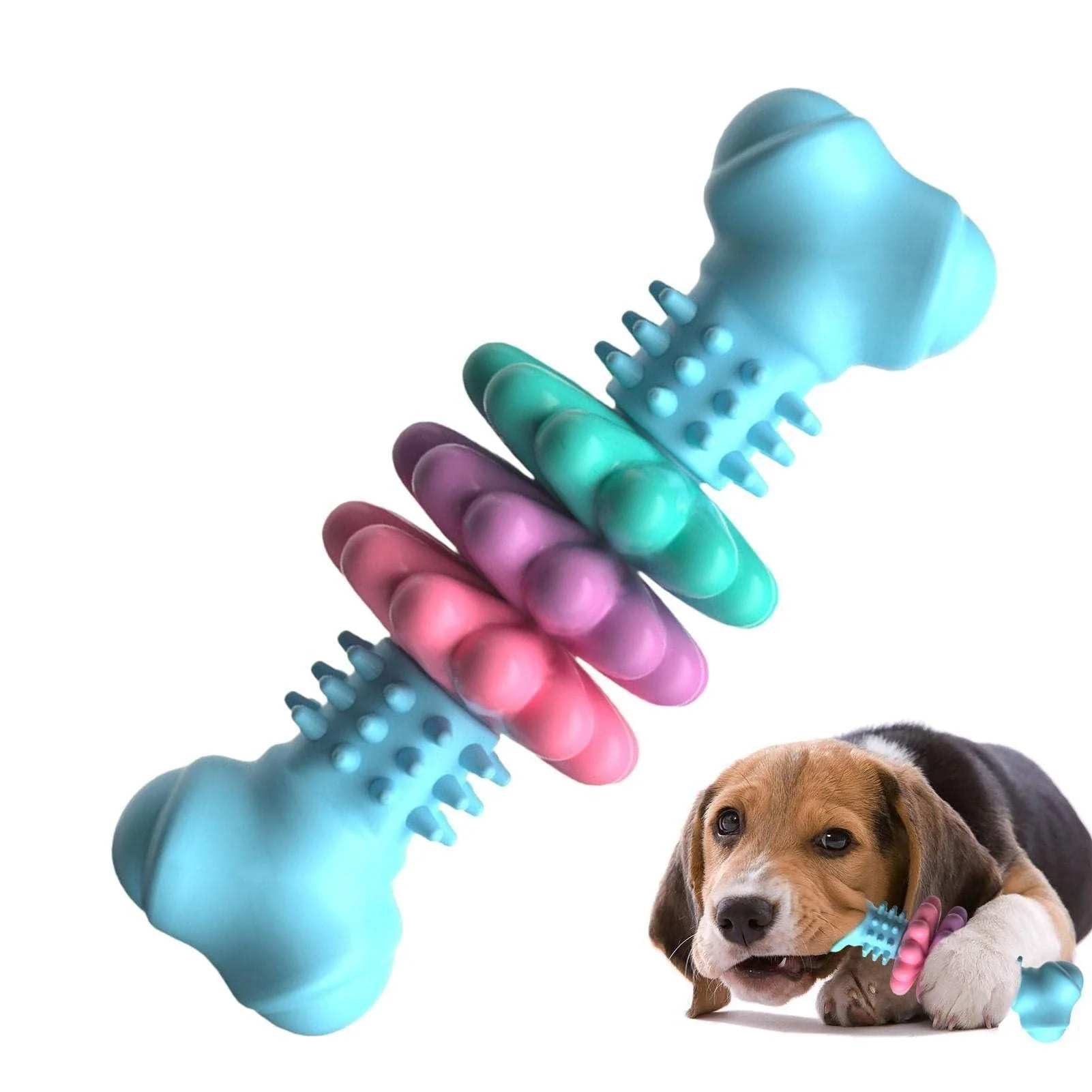 Dog Bite Resistant Teething Bone Chew Toy - Image 3