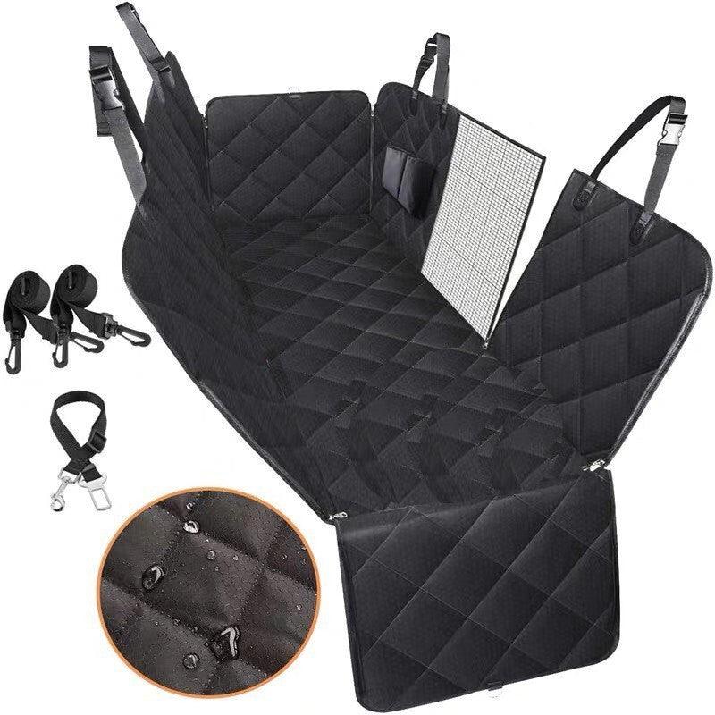 Dog Car Seat Cover Protector with View Mesh - Image 12