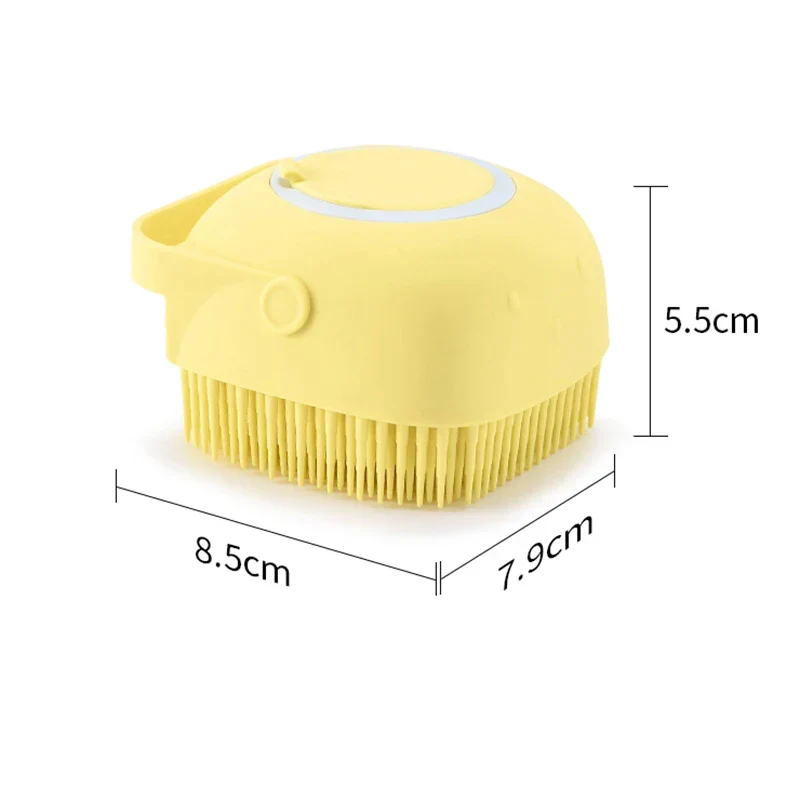 Dog & Cat Bath Massage Brush – Soft Silicone Pet Accessories Tools - Image 5