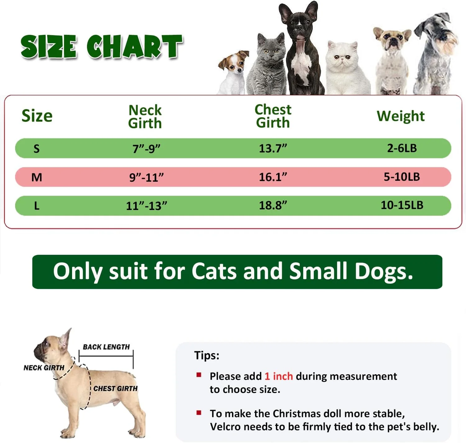 Dog & Cat Christmas Collar Cape • Sherpa Lined & Bells - Image 2