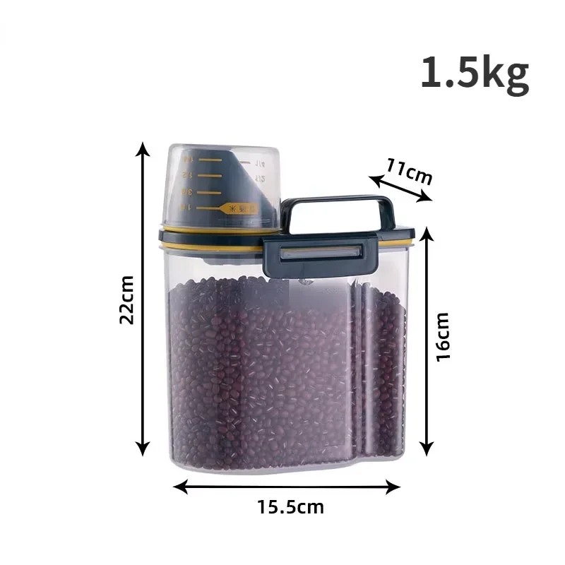 Dog & Cat Food Storage Container – 1.5kg/2kg with Measuring Cup - Image 10