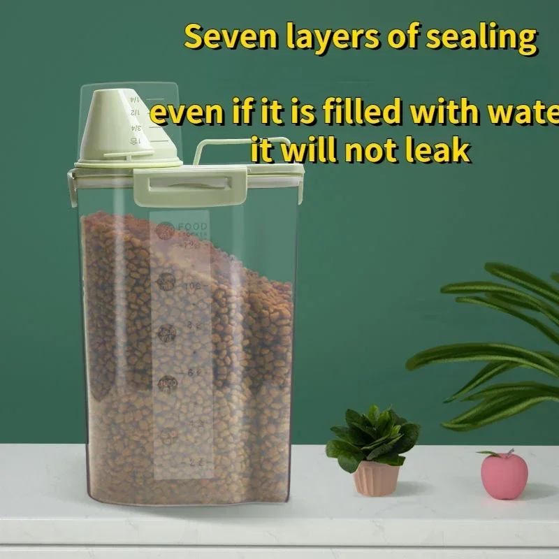 Dog & Cat Food Storage Container – 1.5kg/2kg with Measuring Cup - Image 3