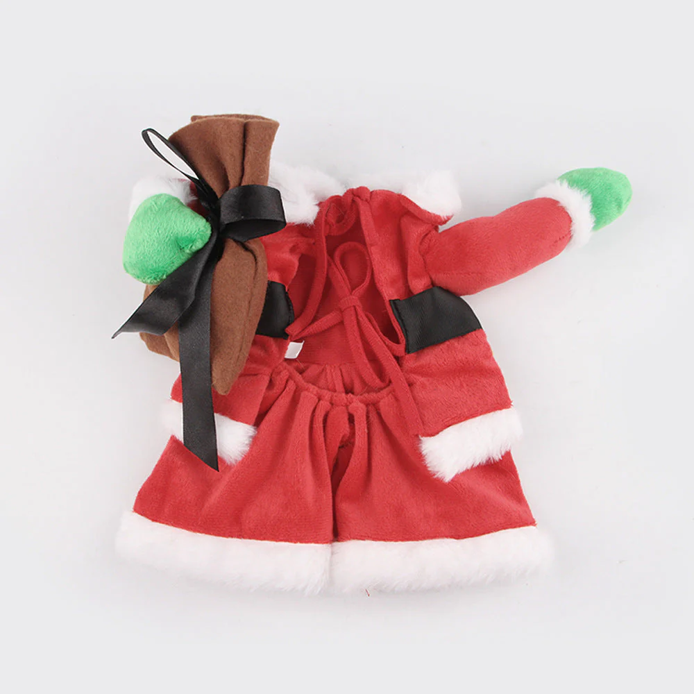 Dog & Cat Santa Costume with Hat, Belt & Gift Sack - Image 2