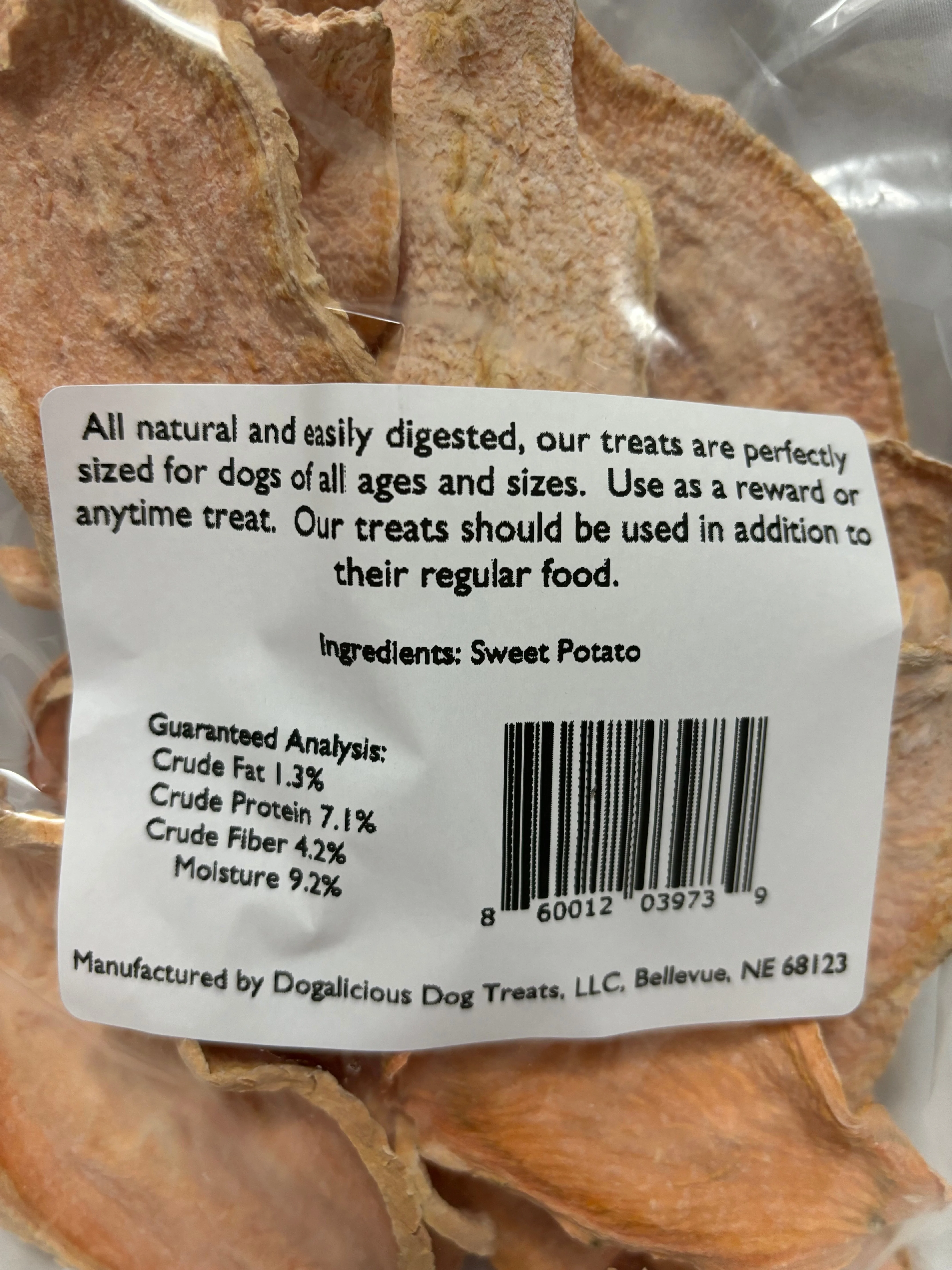 Dog Chips- Large bag - Sweet Potato - Image 2