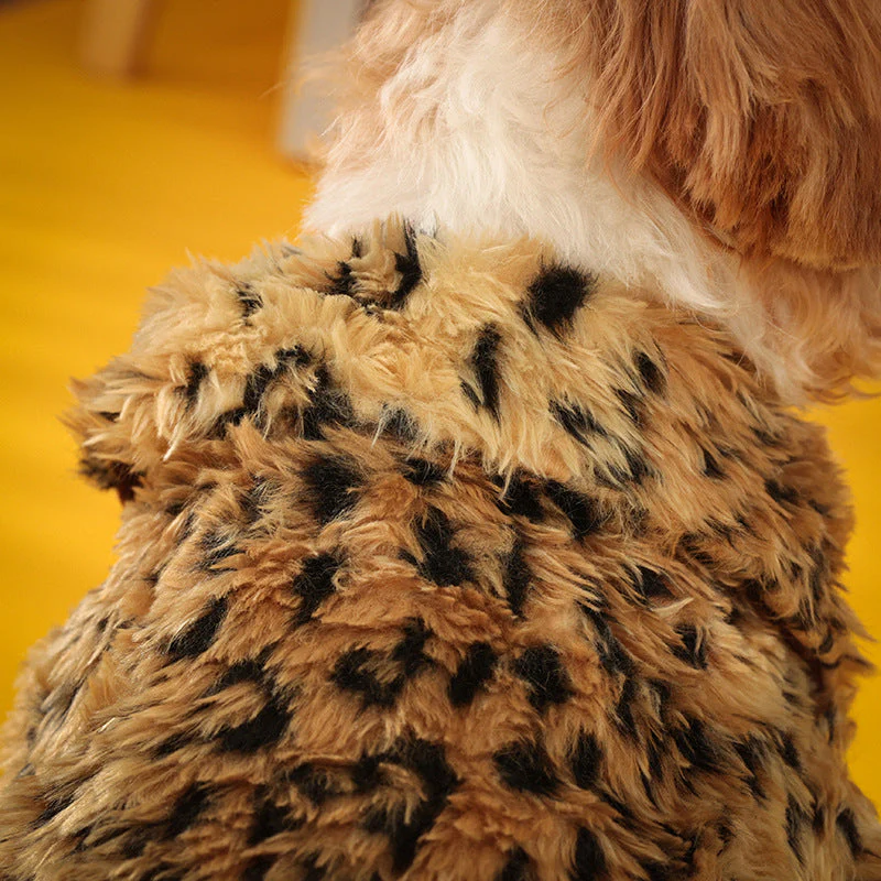Dog coat leopard fur - Image 3