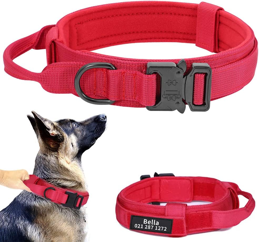 Dog collar+leash set Military-Style Tactical Nylon Collar for Large dogs - Image 22