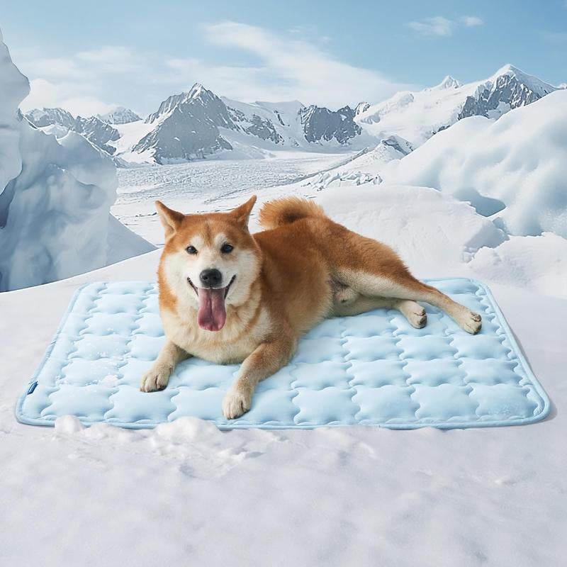 Dog Cooling Mat – Washable Summer Crate Pad for Large Dogs (Up to 50 lbs), Non-Slip, Portable, QMAX>0.5 Cooling Tech - Image 2
