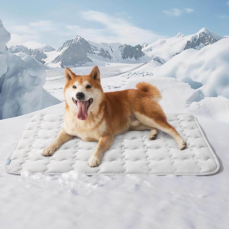 Dog Cooling Mat – Washable Summer Crate Pad for Large Dogs (Up to 50 lbs), Non-Slip, Portable, QMAX>0.5 Cooling Tech - Image 4