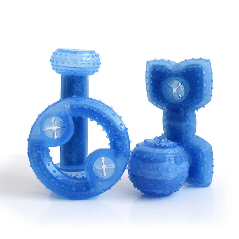 Dog Cooling Toy Puppy Teething Ring Freeze Dogs Chew Toy For Summer Tough Durable Pet Toys - Image 2