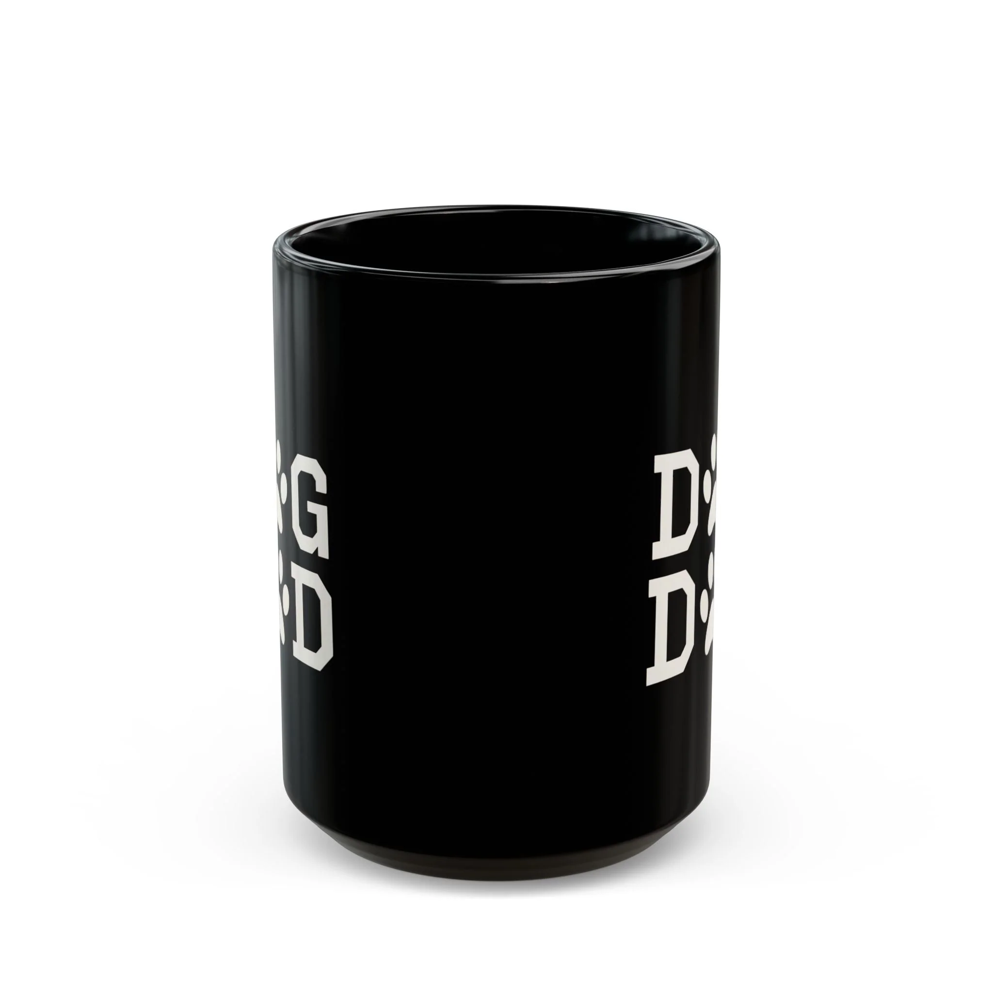 Dog Dad Black Mug - Image 2