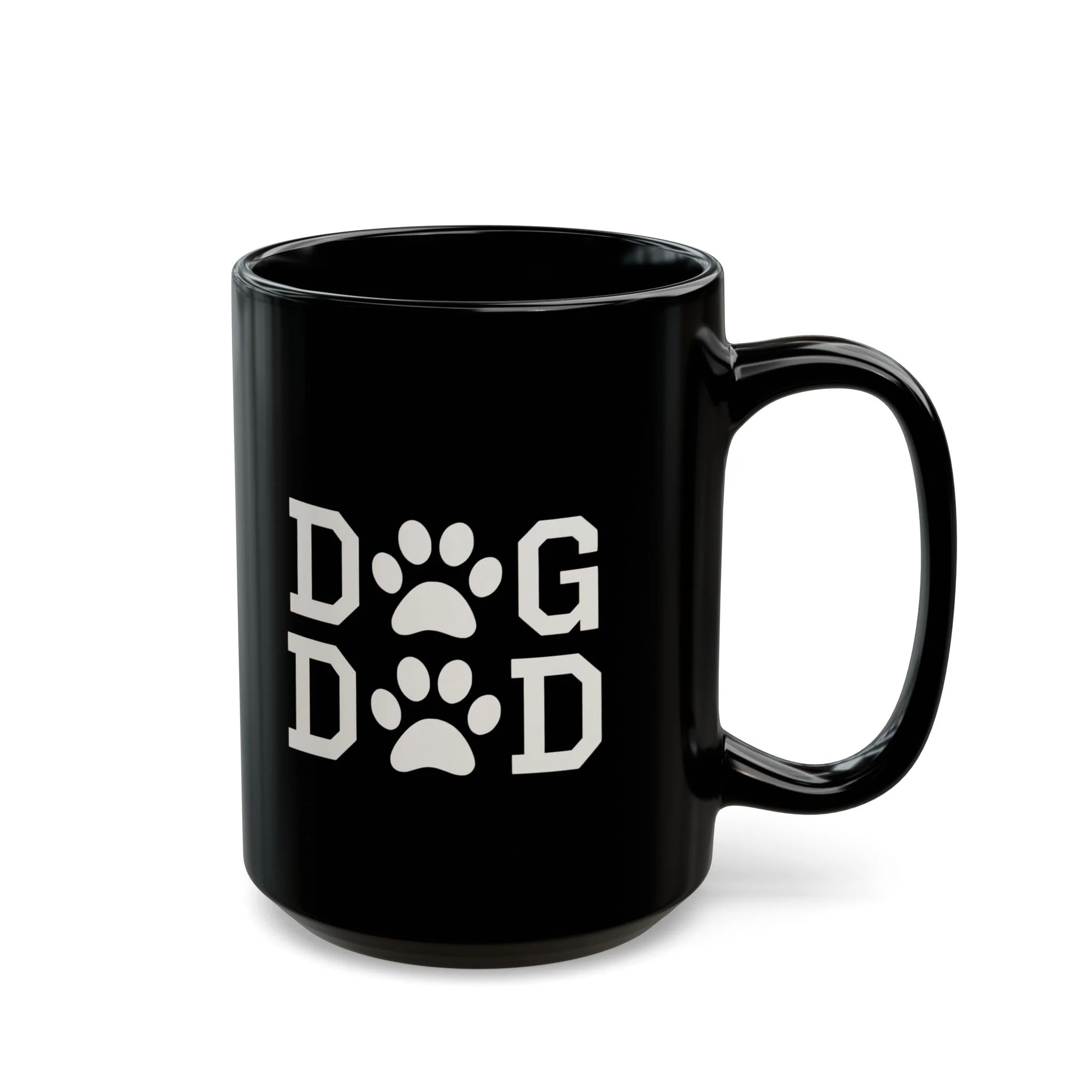 Dog Dad Black Mug - Image 5