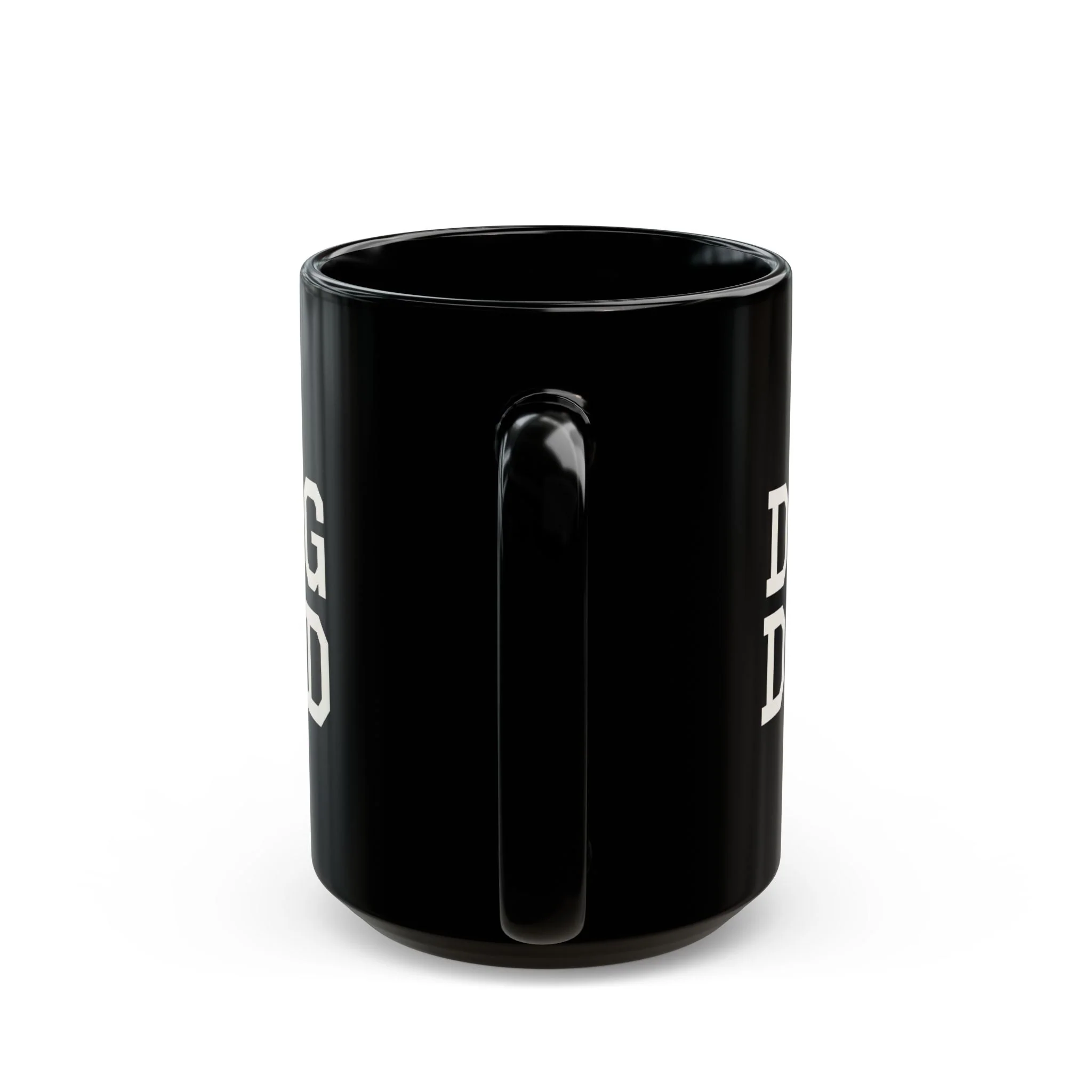 Dog Dad Black Mug - Image 7