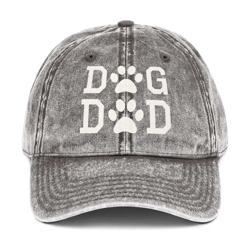 Dog Dad Vintage Cotton Twill Cap - Image 5