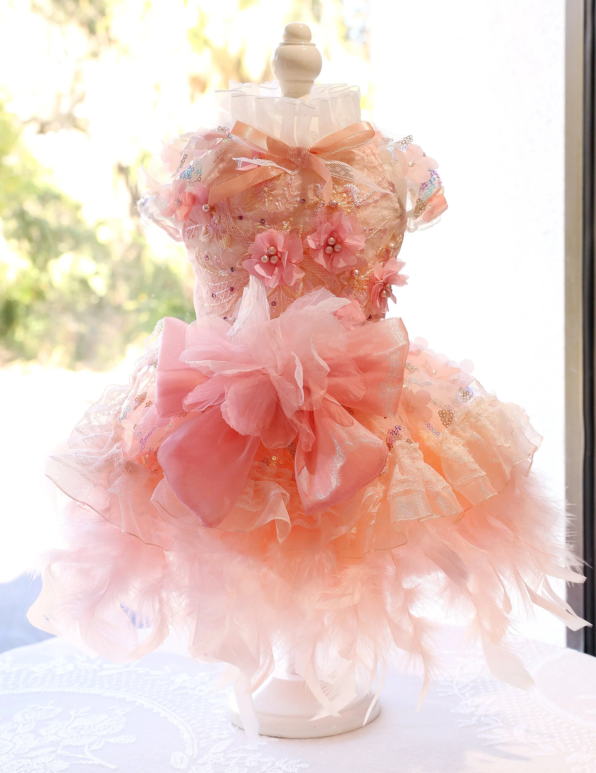Dog Dress Feather Dream Princess Dress - Image 3