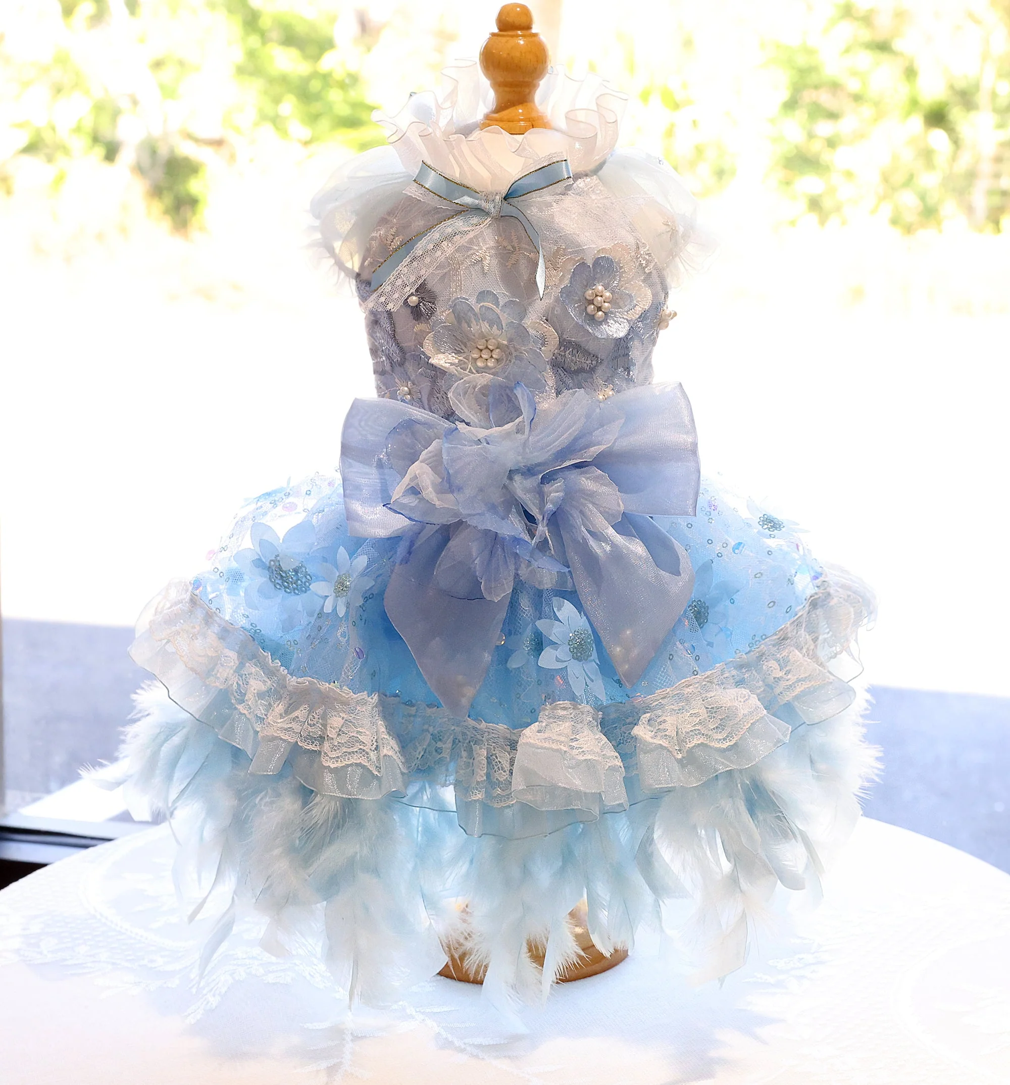 Dog Dress Feather Dream Princess Dress - Image 4