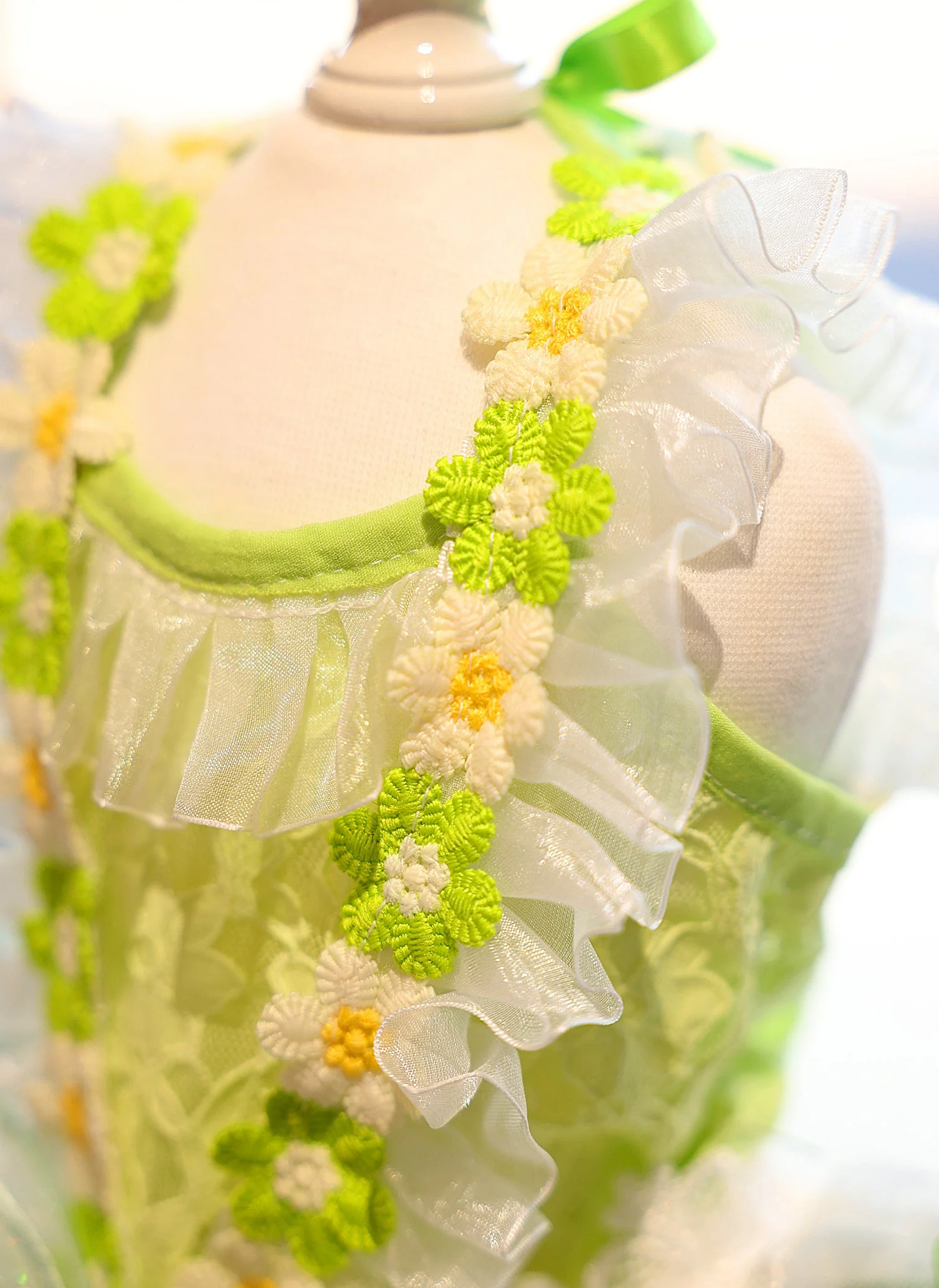 Dog Fairy Tutu Dress with Butterfly & 3D Floral Lace - Image 6