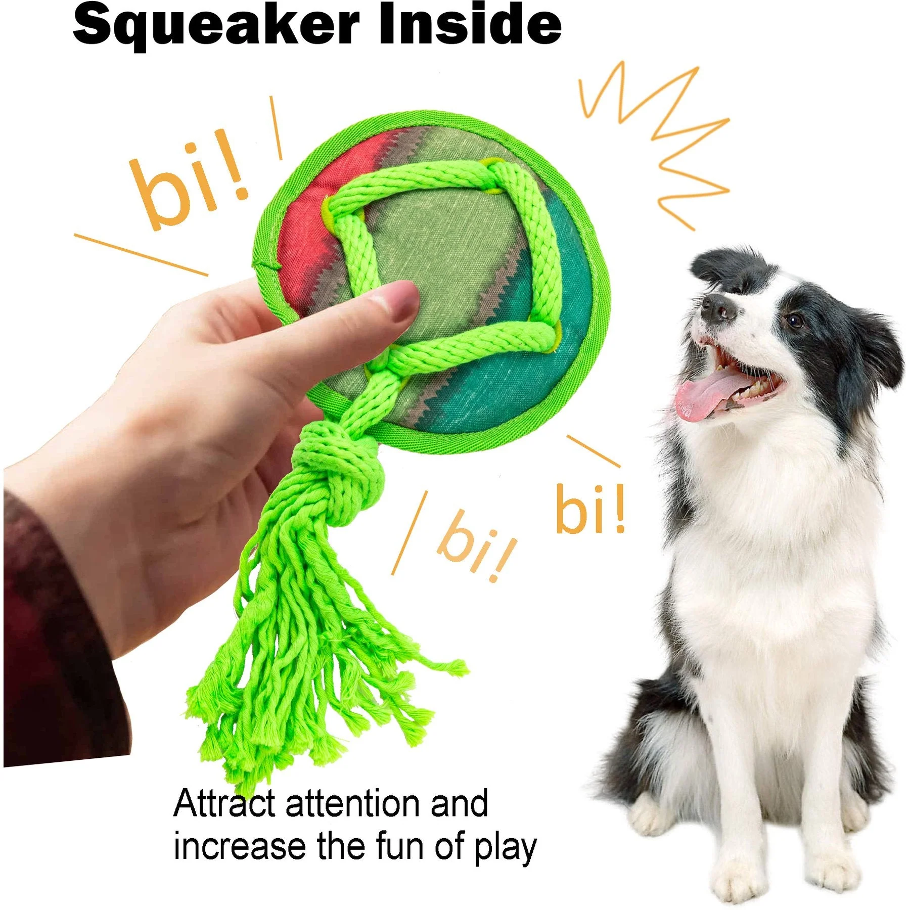 Dog Fetch Toy - Rope Tangle Tangle Disc - Image 2
