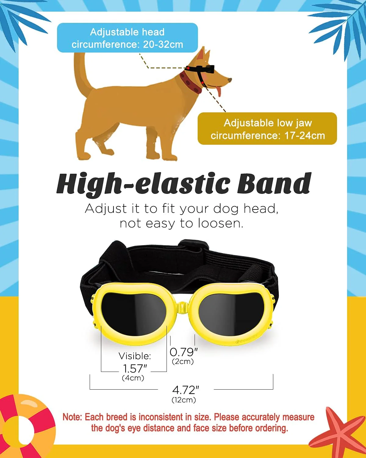 Dog goggle cute style 4 colors - Image 10