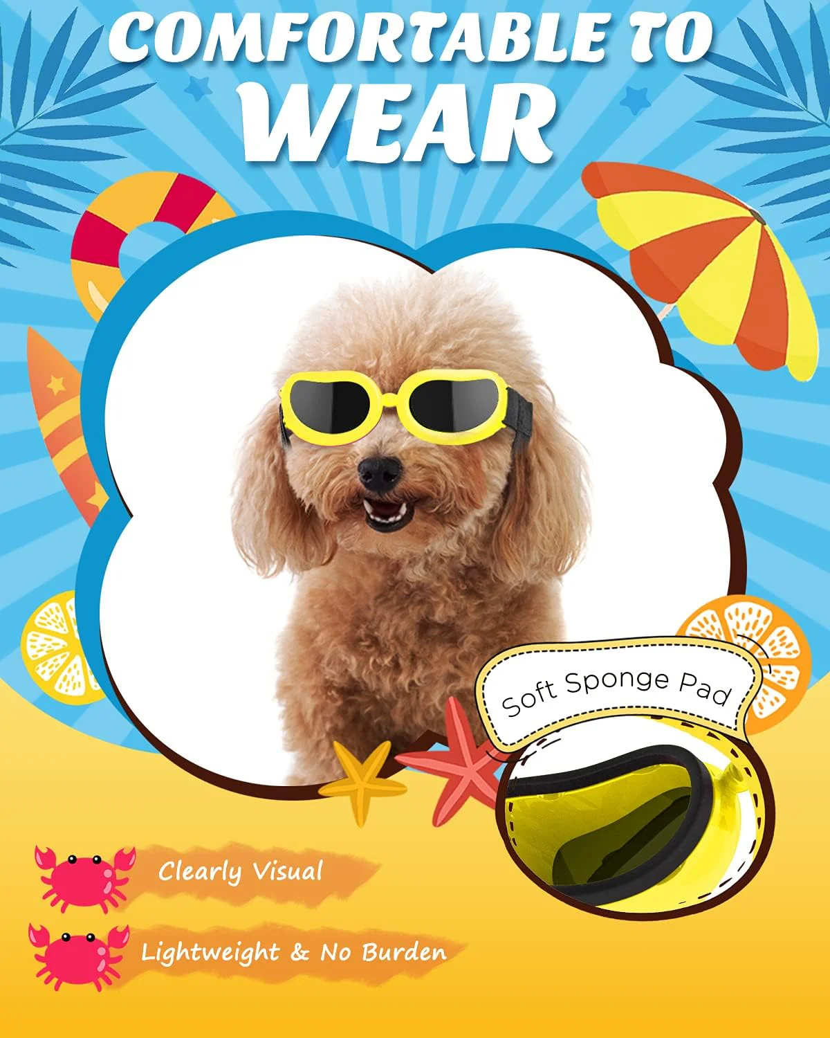 Dog goggle cute style 4 colors - Image 11