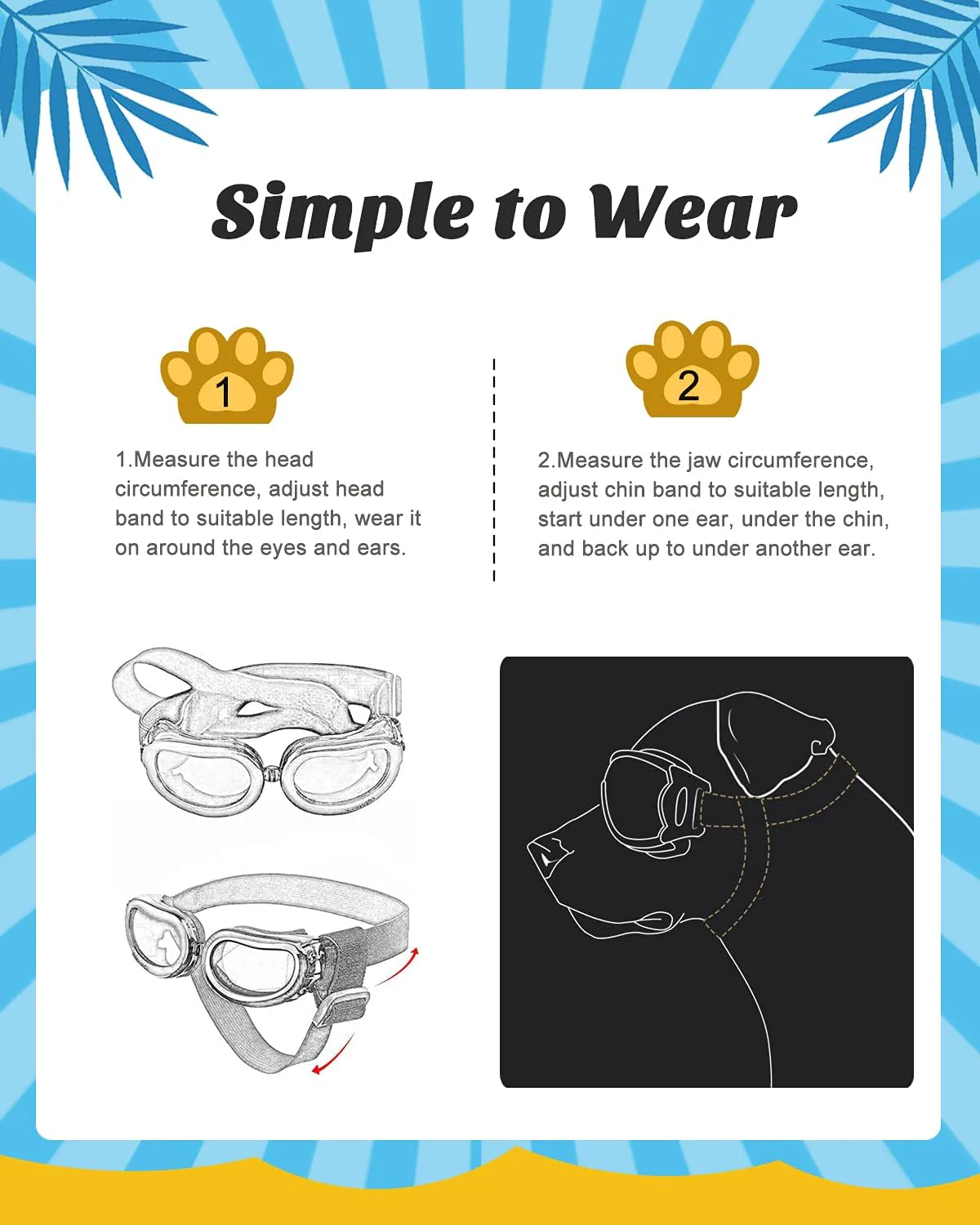 Dog goggle cute style 4 colors - Image 12