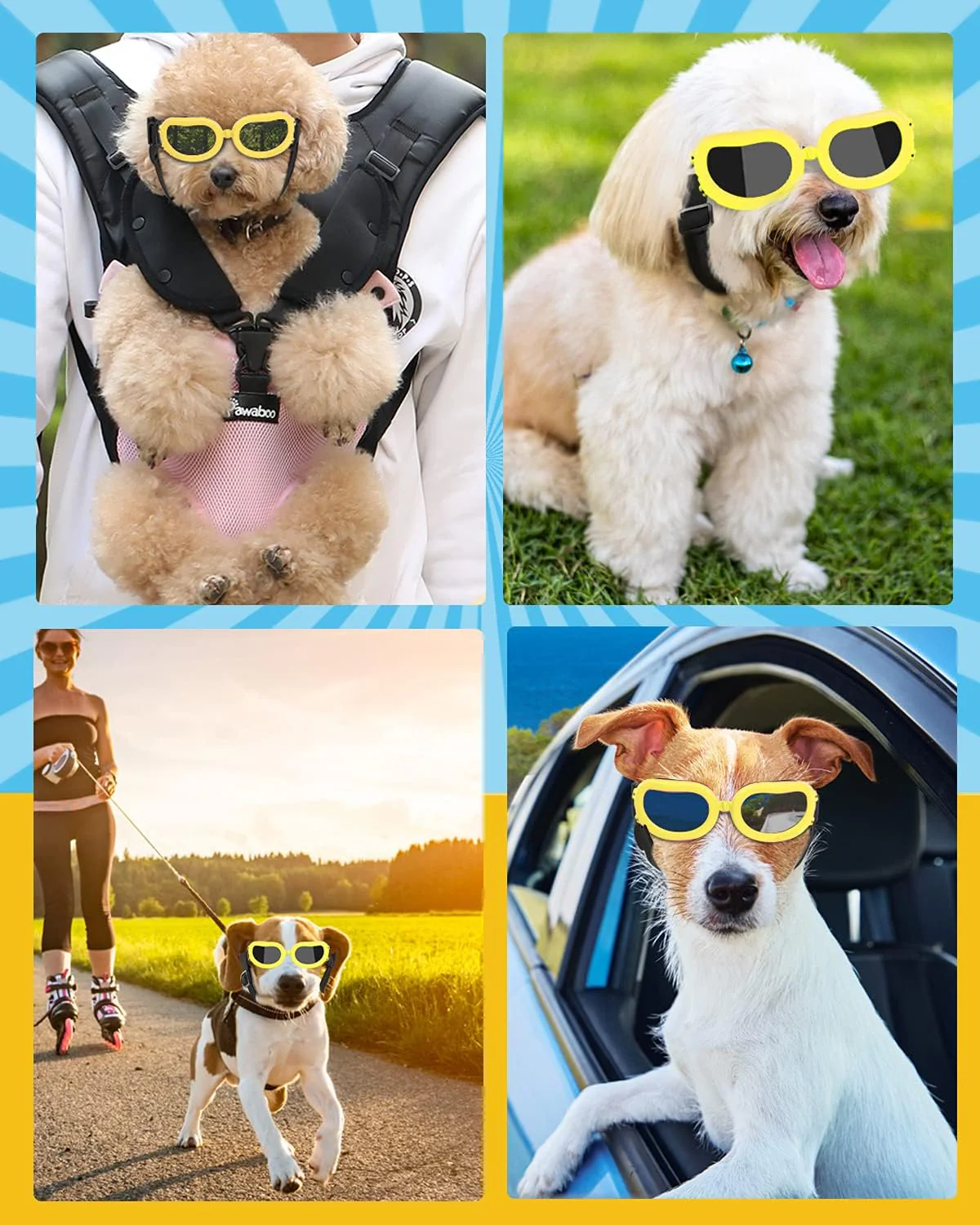 Dog goggle cute style 4 colors - Image 7
