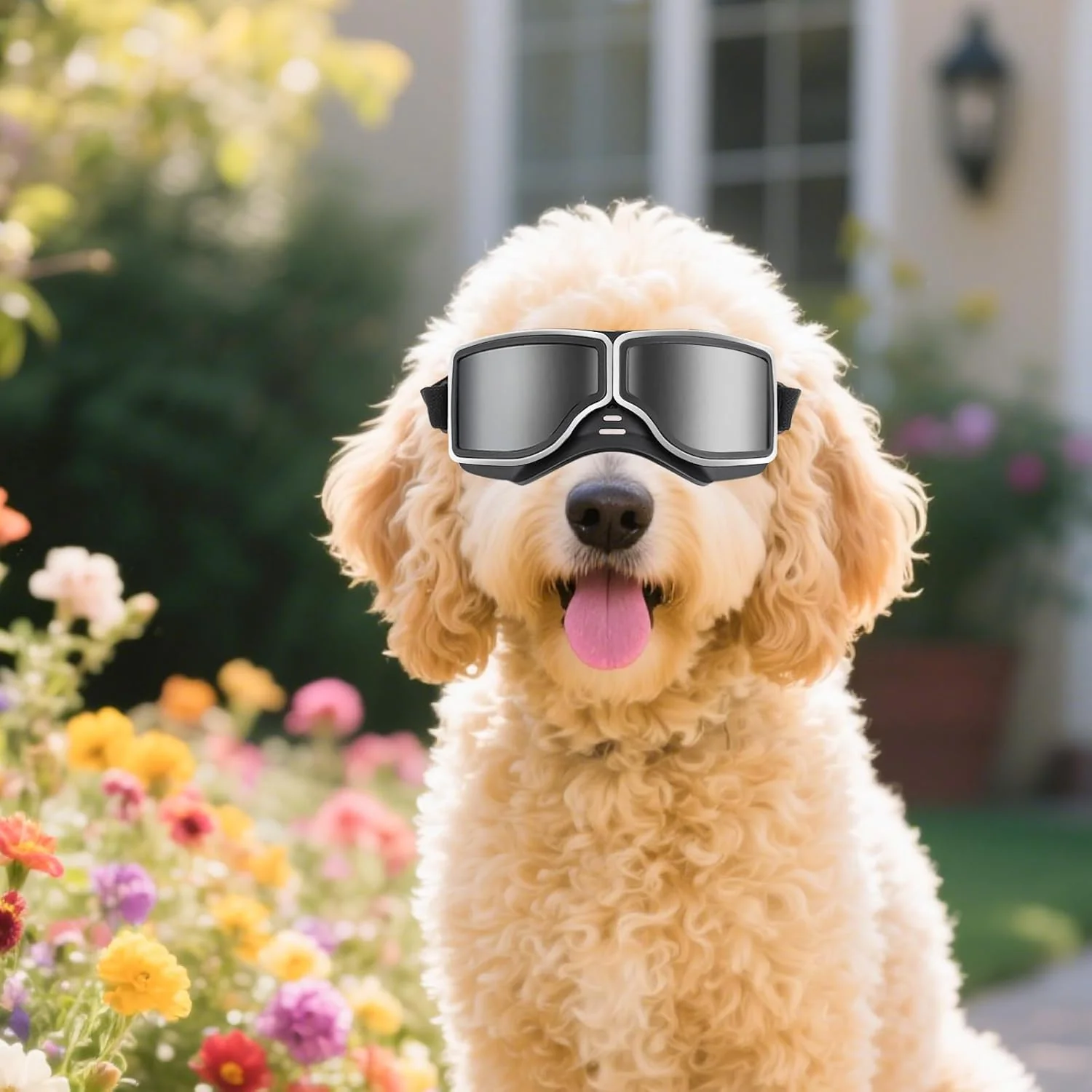 Dog Goggles Medium to Large Breed Pilot Style - Image 5