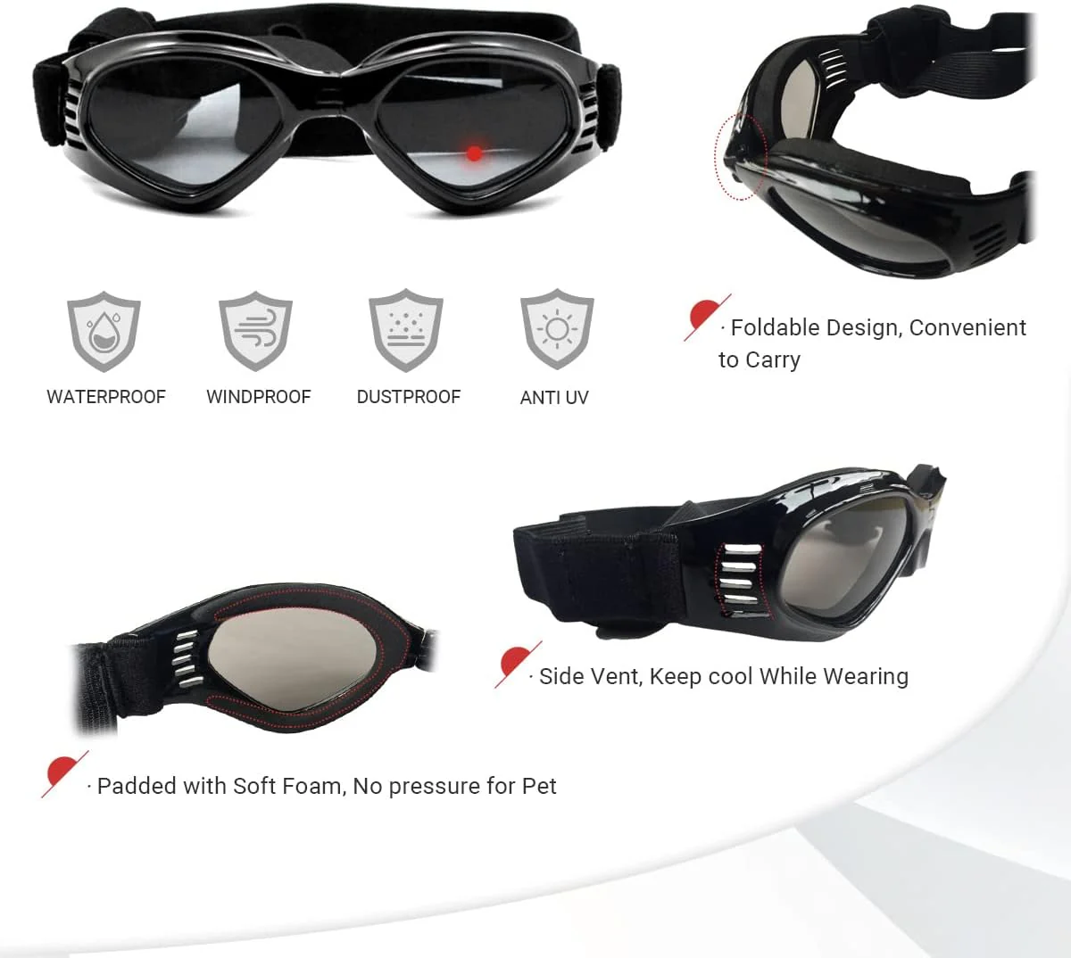 Dog goggles sunglasses cool accessories - Image 5