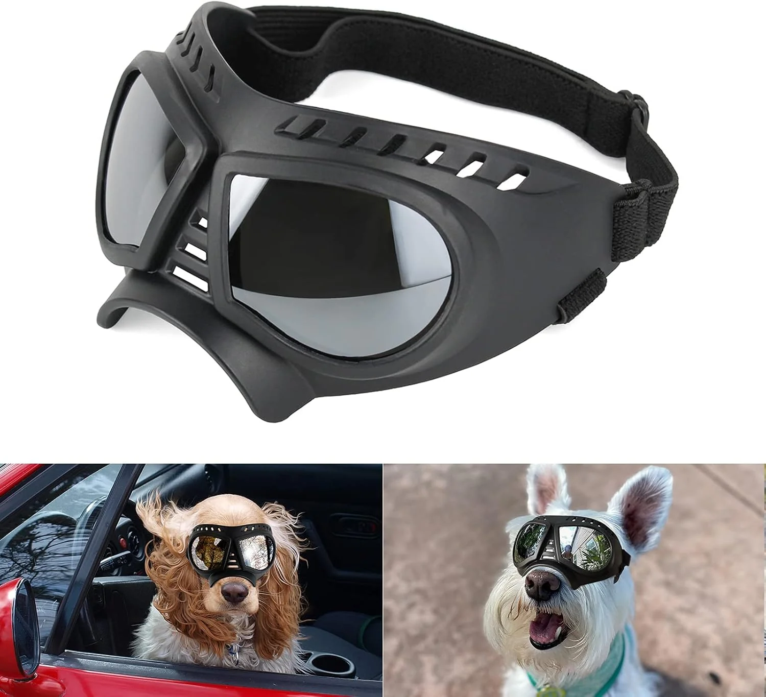 Dog goggles sunglasses skull - Image 7