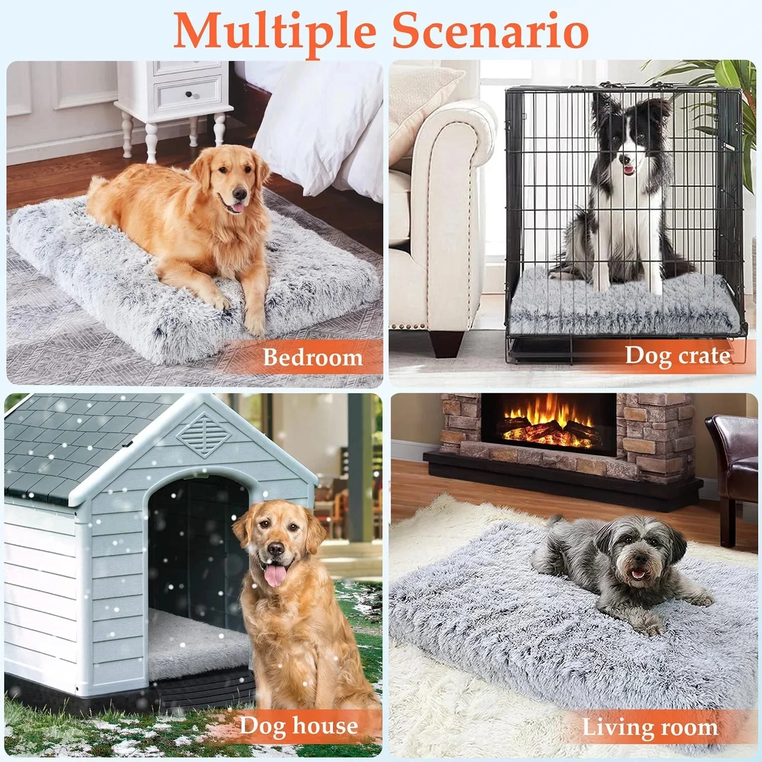 Dog gray Bed for Large furry friend - Image 7