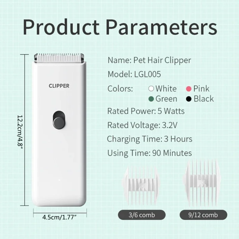 Dog Hair Clipper – Electric Pet Hair Trimmerd - Image 4
