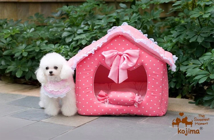 Dog house princess pink dot lace - Image 8