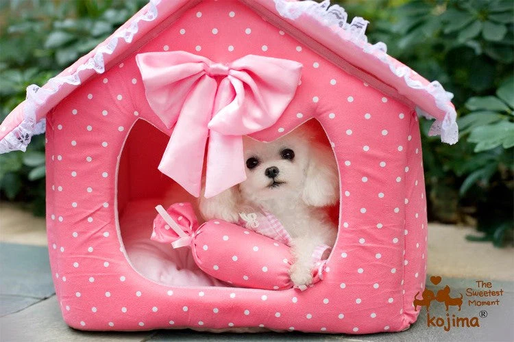 Dog house princess pink dot lace - Image 9