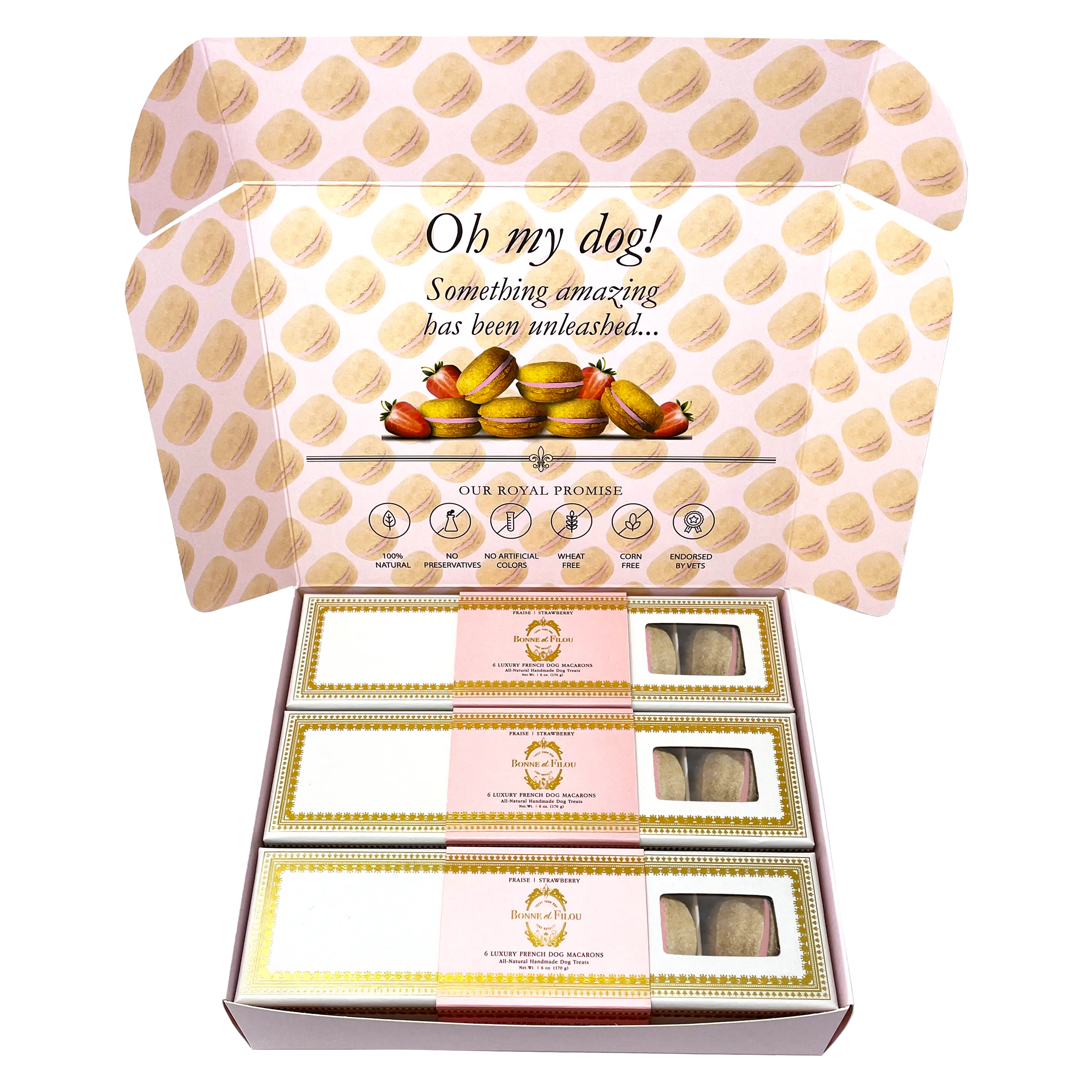 Dog Macaron Combo Gift Box (18 French Dog Macarons) - Image 3