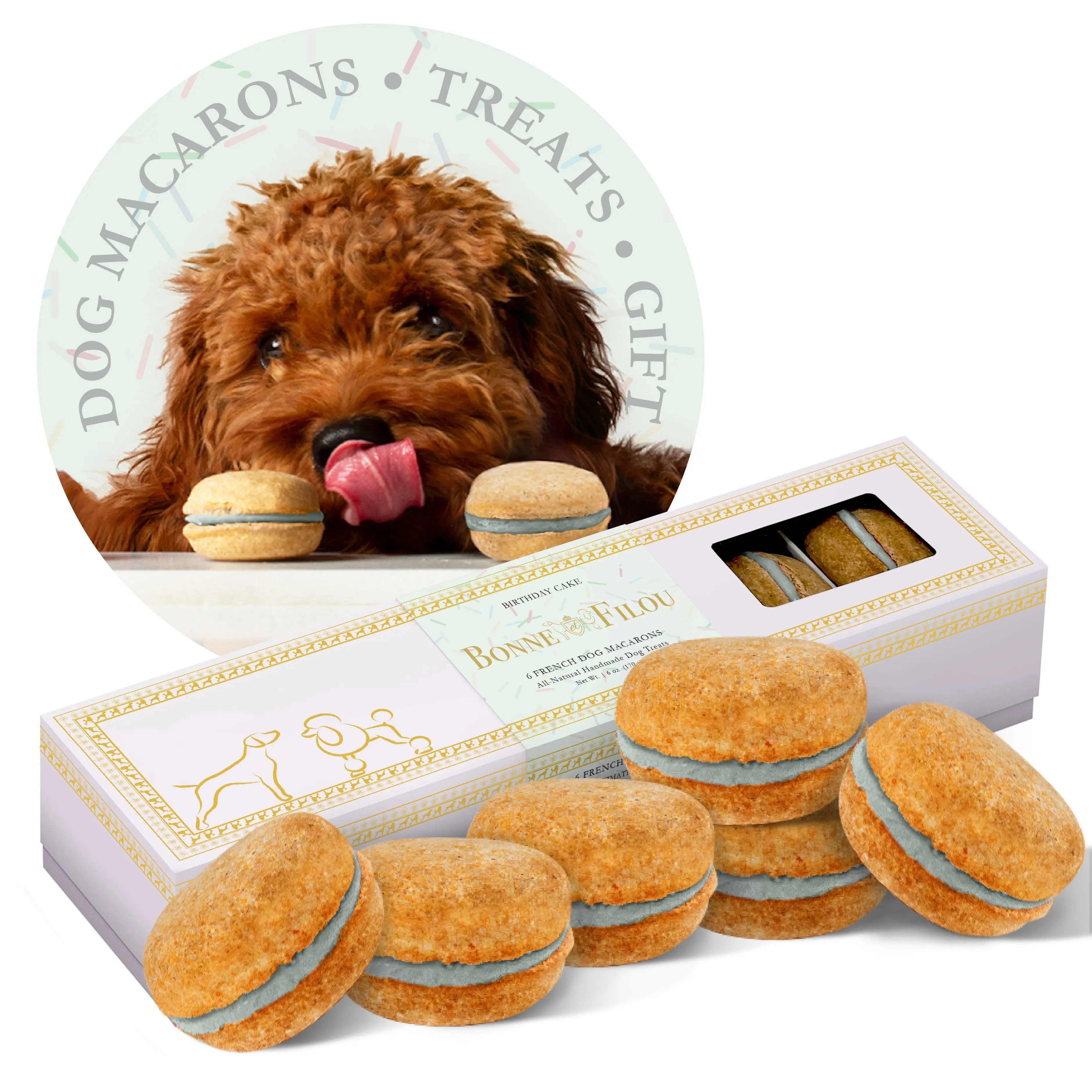 Dog Macarons (Box of 6) - Image 5