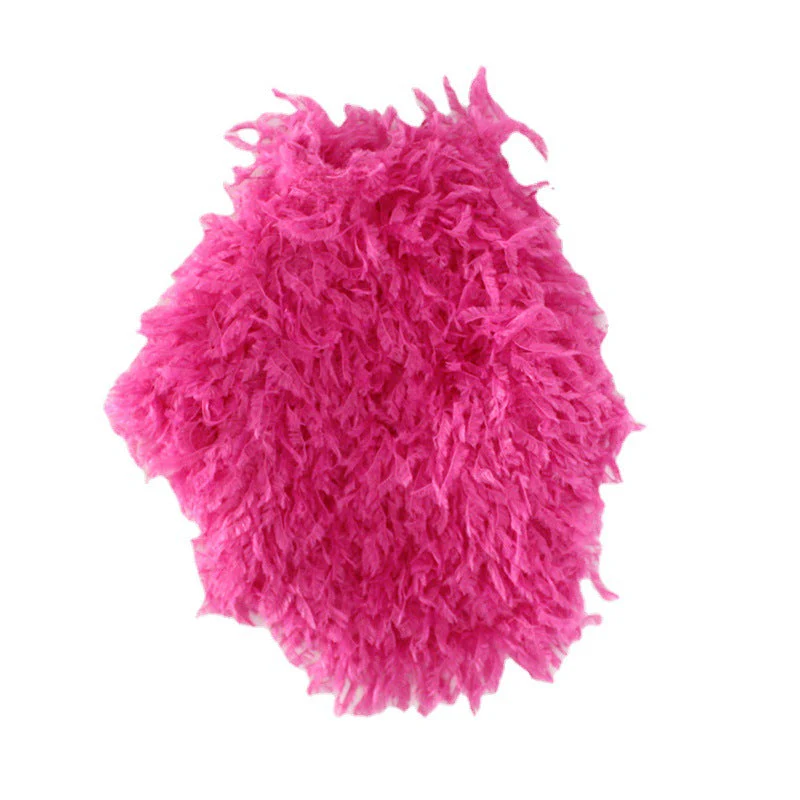 Dog outfit+hat hot pink fur noble lady - Image 2