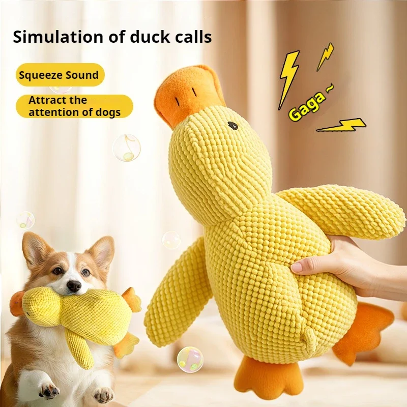 Dog Plush Sleeping Duck – Bite-Resistant & Sound Toy - Image 5