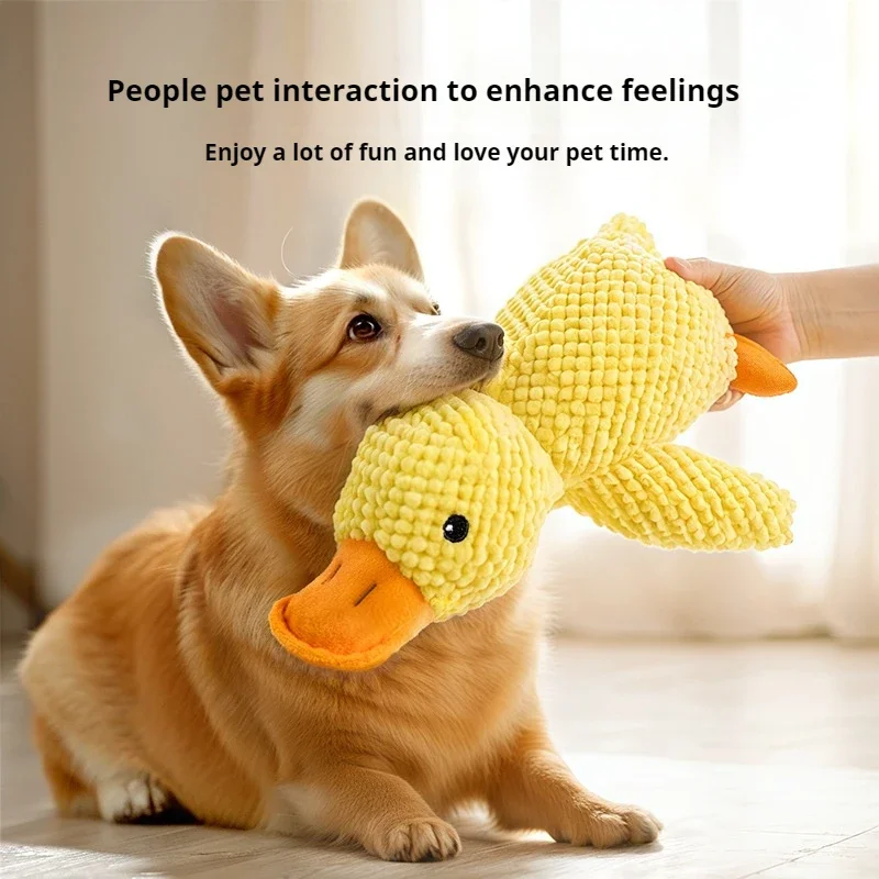 Dog Plush Sleeping Duck – Bite-Resistant & Sound Toy - Image 6