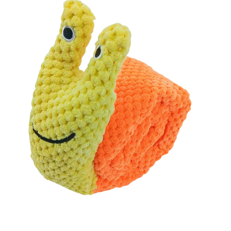 Dog Puzzle Feeder Plush Snail – Interactive Squeaky Chew Toy for Puppies & Dogs - Image 11