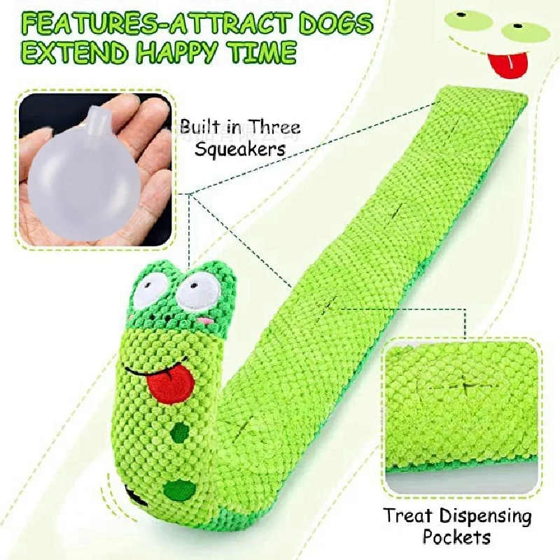 Dog Puzzle Feeder Plush Snail – Interactive Squeaky Chew Toy for Puppies & Dogs - Image 4