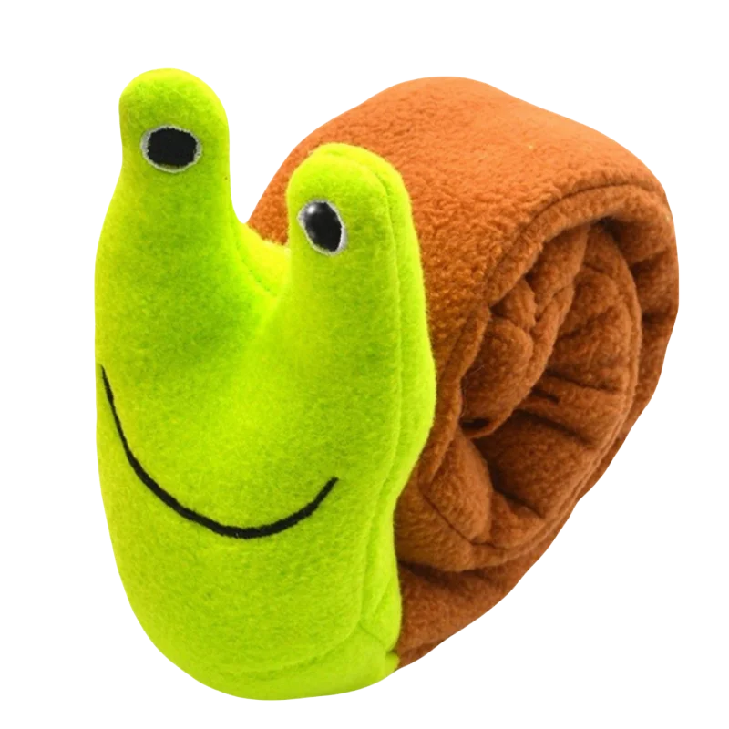 Dog Puzzle Feeder Plush Snail – Interactive Squeaky Chew Toy for Puppies & Dogs - Image 7