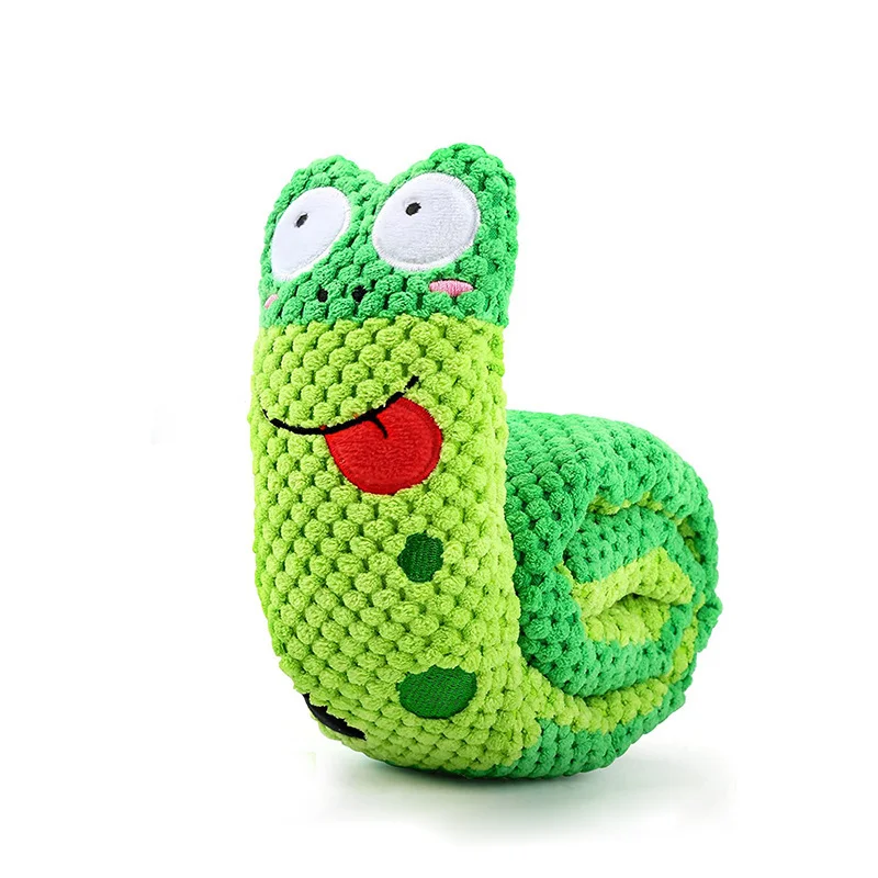 Dog Puzzle Feeder Plush Snail – Interactive Squeaky Chew Toy for Puppies & Dogs - Image 8