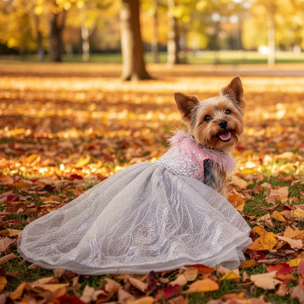 Dog Sequin Princess Queen Gown - Image 3