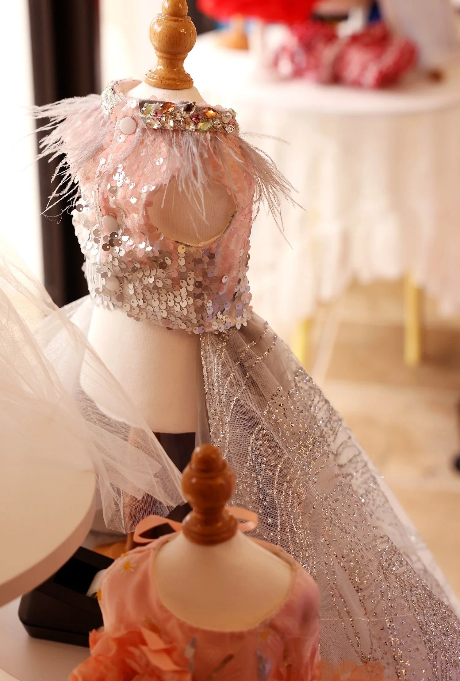 Dog Sequin Princess Queen Gown - Image 5