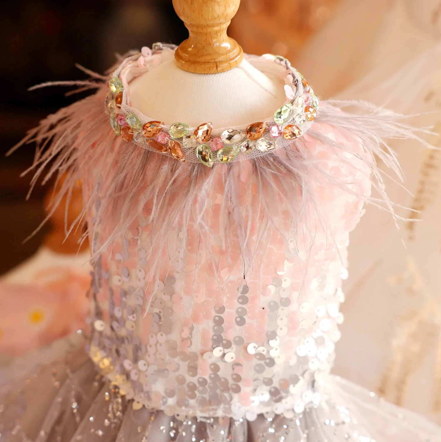 Dog Sequin Princess Queen Gown - Image 6