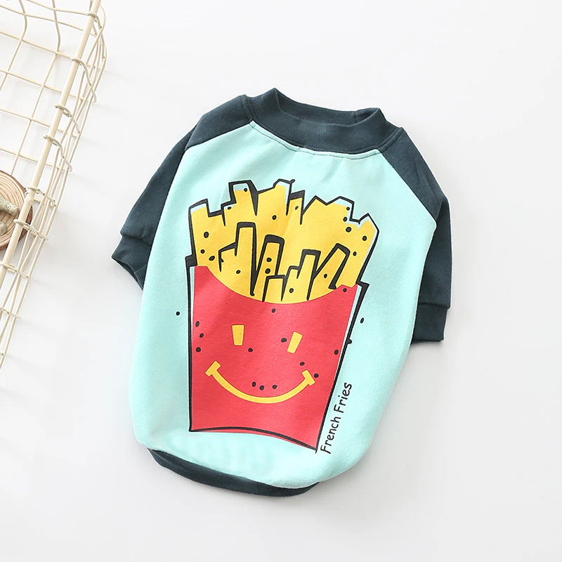 Dog Shirt Soft Cotton Fries - Image 3