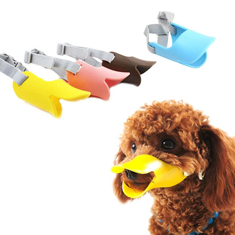 Dog Silicone Duck Muzzle Mask – Anti-Bite & Anti-Bark Adjustable Pet Muzzle - Image 2